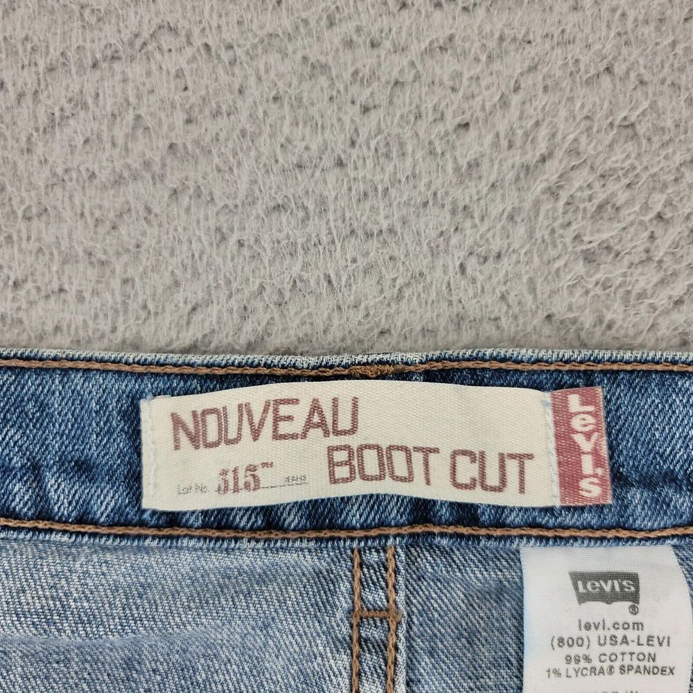Vintage Levi's Jeans Womens 16m Blue Denim 515 Nouveau Bootcut‎ Distressed Y2K - Picture 8 of 14